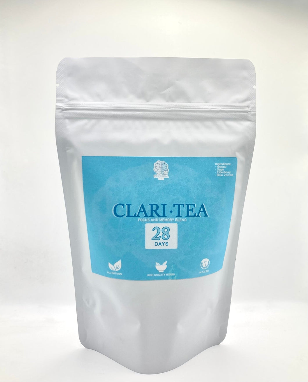 Clari-Tea: Focus & Memory Blend - 28 Day Supply - Cerebral Tea Company